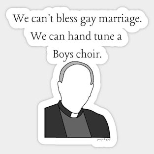 Hand Tune a boys choir. Sticker